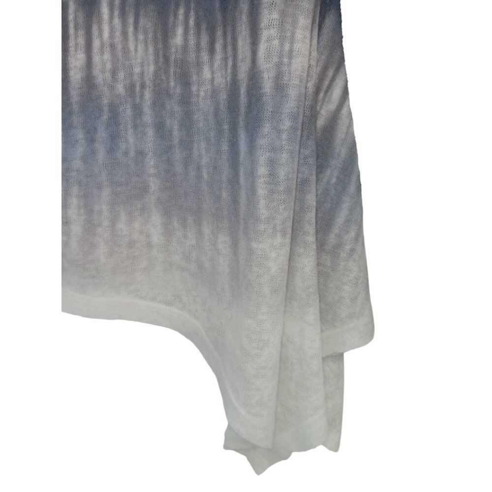 Women's Short Sleeve Tie-Dyed Tunic Top-MEDIUM-Casual Loose Fit-Long- Semi-Sheer - Picture 9 of 10